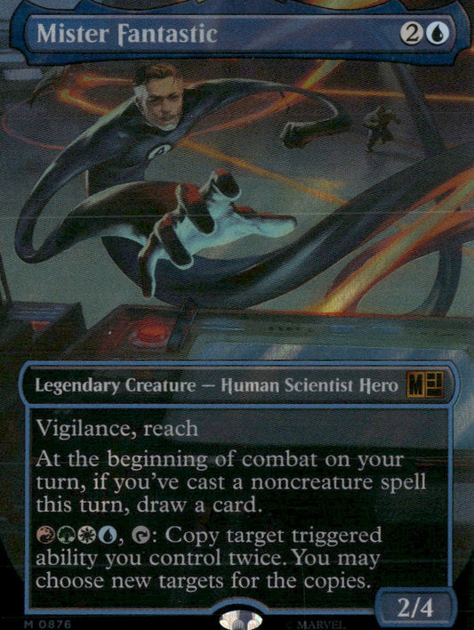 Commander: Marvel Super Heroes Mister Fantastic (Borderless) (Surge Foil) #876