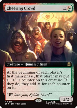 Cheering Crowd (Extended Art) (SPM-270) - Marvel's Spider-Man