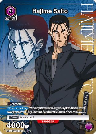 Hajime Saito (113) (R*) (UE11ST/RNK-1-113) - UE11ST Rurouni Kenshin Starter Deck Foil
