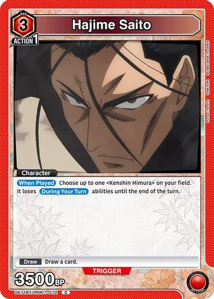 Hajime Saito (072) (UE11BT/RNK-1-072) - UE11BT Rurouni Kenshin