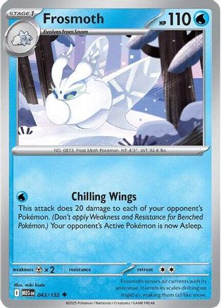 Frosmoth 043 - ME01 Mega Evolution