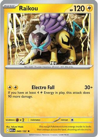 Raikou 048 - ME01 Mega Evolution Holofoil