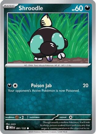 Shroodle 091/132 - ME01 Mega Evolution