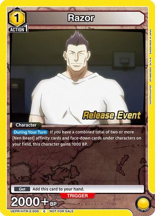 Razor (005) (UEPR/HTR-2-005) - UEX04BT HUNTER X HUNTER Vol2 Release Event Cards