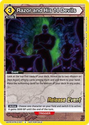 Razor and His 14 Devils (UEX04BT/HTR-2-037) - UEX04BT HUNTER X HUNTER Vol2 Release Event Cards