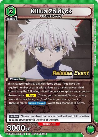 Killua Zoldyck (072) (UEPR/HTR-2-072) - UEX04BT HUNTER X HUNTER Vol2 Release Event Cards