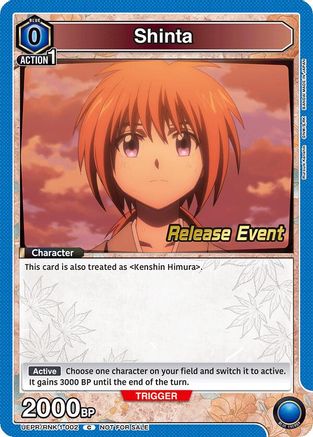 Shinta (UEPR/RNK-1-002) - UE11BT Rurouni Kenshin Release Event Cards