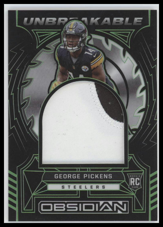 2022 Panini Obsidian George Pickens Unbreakable #UM-GPI