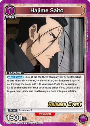 Hajime Saito (036) (UEPR/RNK-1-036) - UE11BT Rurouni Kenshin Release Event Cards