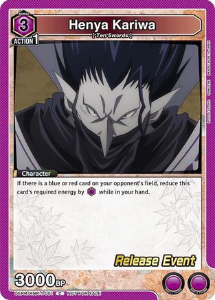 Henya Kariwa (UE11BT/RNK-1-051) - UE11BT Rurouni Kenshin Release Event Cards