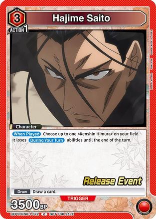 Hajime Saito (072) (UEPR/RNK-1-072) - UE11BT Rurouni Kenshin Release Event Cards
