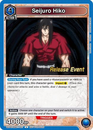 Seijuro Hiko (007) (UEPR/RNK-1-007) - UE11BT Rurouni Kenshin Release Event Cards