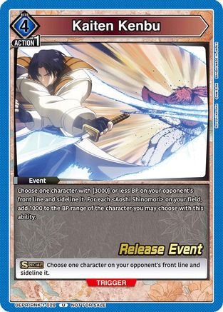 Kaiten Kenbu (UEPR/RNK-1-028) - UE11BT Rurouni Kenshin Release Event Cards