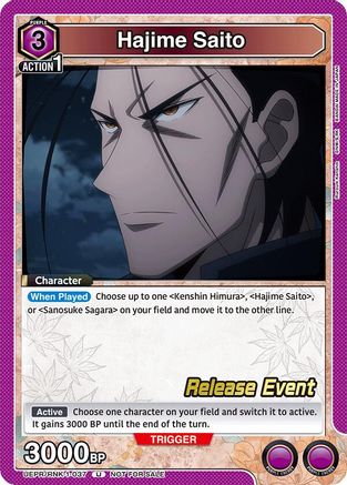 Hajime Saito (037) (UEPR/RNK-1-037) - UE11BT Rurouni Kenshin Release Event Cards