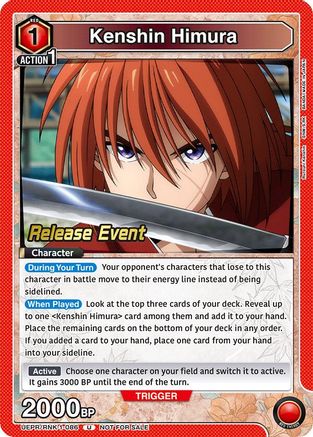 Kenshin Himura (086) (UEPR/RNK-1-086) - UE11BT Rurouni Kenshin Release Event Cards