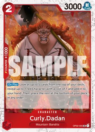 Curly.Dadan (Pirate Foil) (OP02-005) - Premium Booster -The Best- Vol. 2 Foil