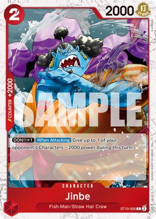 Jinbe - ST10-005 (Pirate Foil) (ST10-005) - Premium Booster -The Best- Vol. 2 Foil