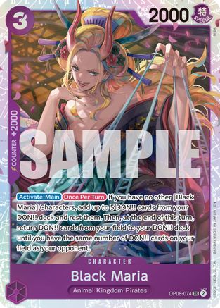 Black Maria (Reprint) (OP08-074) - Premium Booster -The Best- Vol. 2 Foil