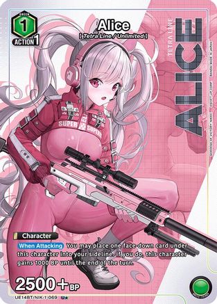 Alice (069) (U*) (UE14BT/NIK-1-069) - UE14BT GODDESS OF VICTORY NIKKE Foil