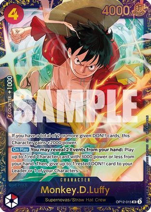 Monkey.D.Luffy (Treasure Cup 2025) (OP12-015) - One Piece Promotion Cards Foil - Golden Apple Comics