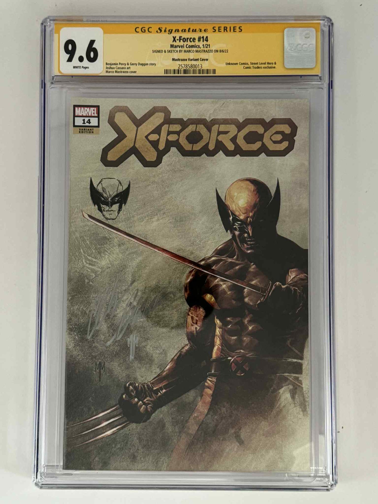 [Signed by Marco Mastrazzo] X-Force #14 CGC 9.8 Yellow Label Exclusive Var - Golden Apple Comics
