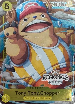 Tony Tony.Chopper (CS 25-26 Regionals Textured Chase Promo) (P-089) - One Piece Promotion Cards Foil - Golden Apple Comics