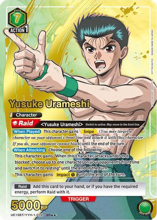 Yusuke Urameshi (038) (SR**) (UE13BT/YYH-1-038) - UE13BT Yu Yu Hakusho Ghost Files Foil
