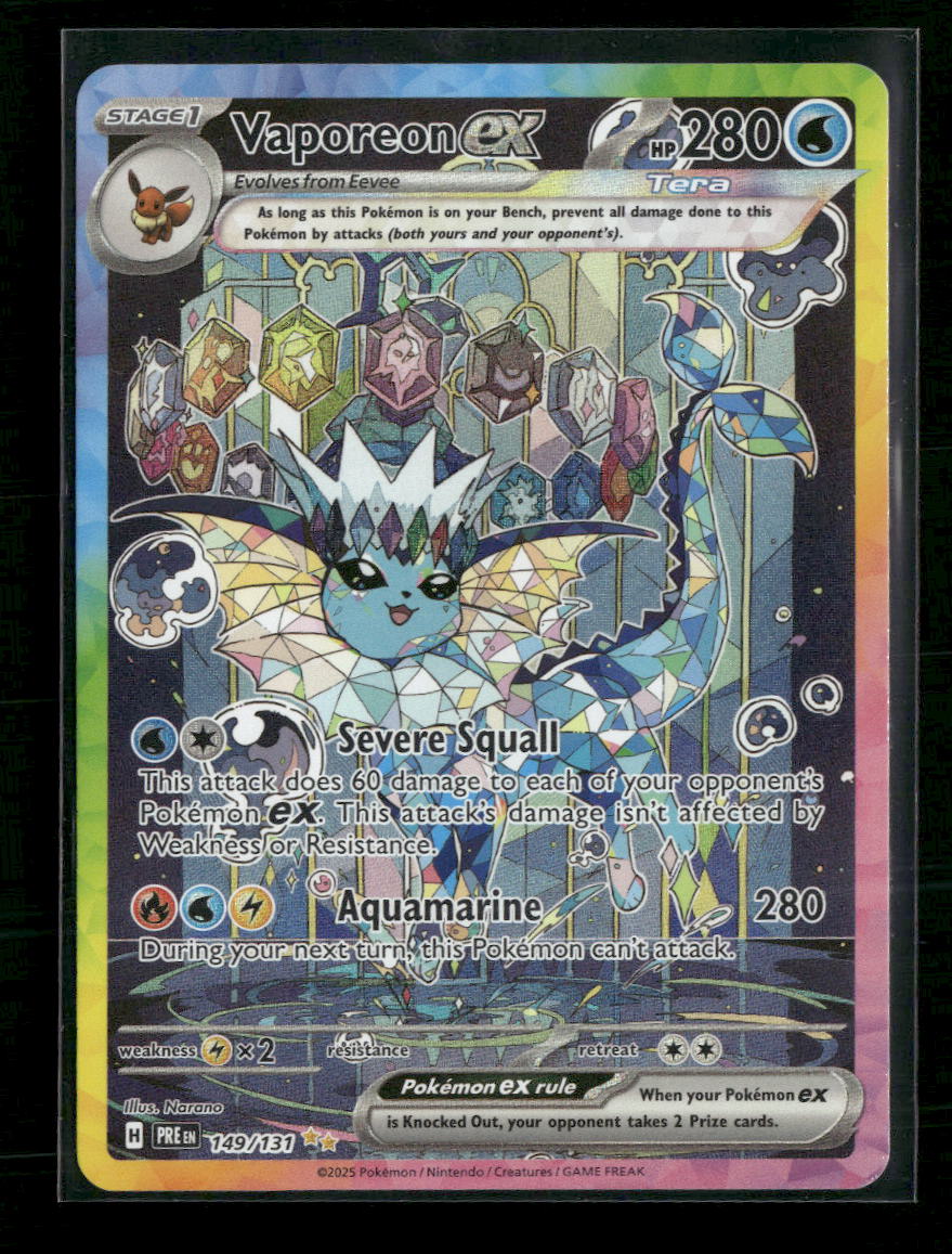 SV: Prismatic Evolutions Vaporeon ex #149/131