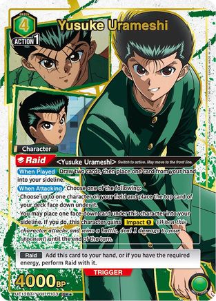 Yusuke Urameshi (103) (SR*) (UE13BT/YYH-1-103) - UE13BT Yu Yu Hakusho Ghost Files Foil