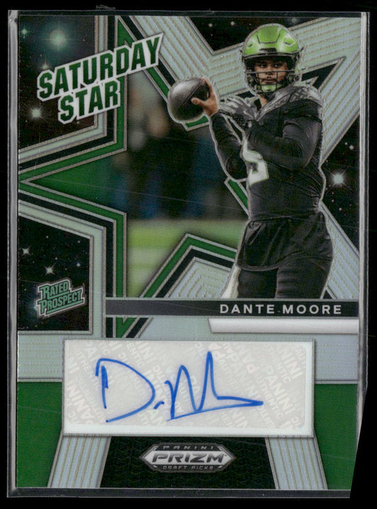 2025 Panini Draft Picks Saturday Stars Auto Silver Prizm Dante Moore #SSS-DMO