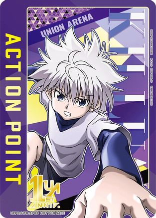 Action Point Card (AP03) (Killua Zoldyck) (UEPR/HTR-AP03) - Union Arena Promotion Cards Foil