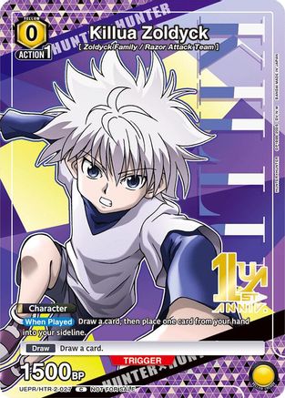 Killua Zoldyck (027) (UEPR/HTR-2-027) - Union Arena Promotion Cards