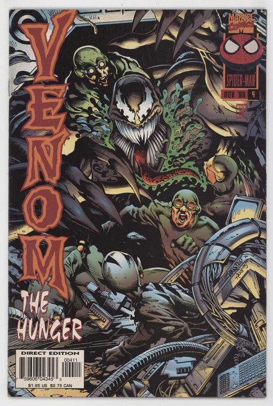 Venom The Hunger 4 Marvel 1996 VF Ted Halsted Len Kaminski