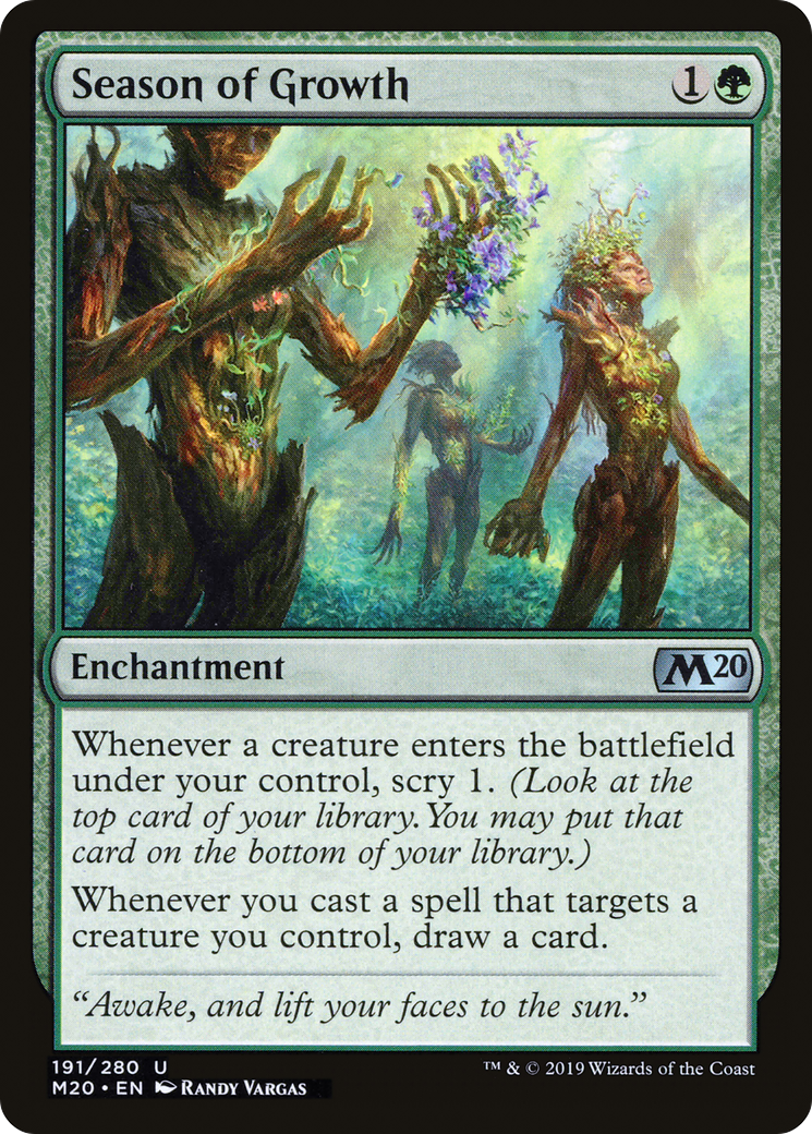 Season of Growth (M20-191) - Core Set 2020 Foil