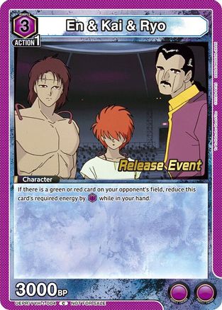 En & Kai & Ryo (UEPR/YYH-1-004) - UE13BT Yu Yu Hakusho Ghost Files Release Event Cards