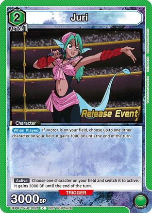Juri (UEPR/YYH-1-052) - UE13BT Yu Yu Hakusho Ghost Files Release Event Cards
