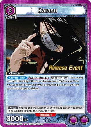 Karasu (007) (UEPR/YYH-1-007) - UE13BT Yu Yu Hakusho Ghost Files Release Event Cards