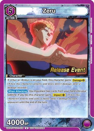 Zeru (UEPR/YYH-1-018) - UE13BT Yu Yu Hakusho Ghost Files Release Event Cards