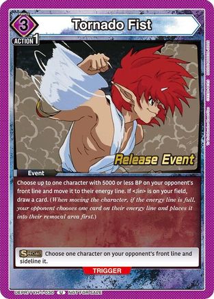Tornado Fist (UEPR/YYH-1-030) - UE13BT Yu Yu Hakusho Ghost Files Release Event Cards