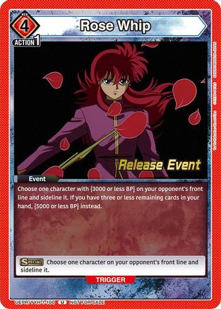 Rose Whip (UEPR/YYH-1-100) - UE13BT Yu Yu Hakusho Ghost Files Release Event Cards