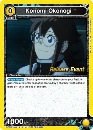 Konomi Okonogi (013) (UEPR/KJ8-1-013) - UE12BT Kaiju No 8 Release Event Cards