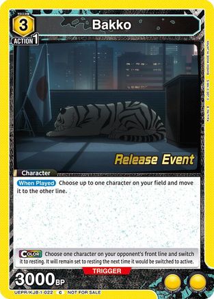 Bakko (022) (UEPR/KJ8-1-022) - UE12BT Kaiju No 8 Release Event Cards