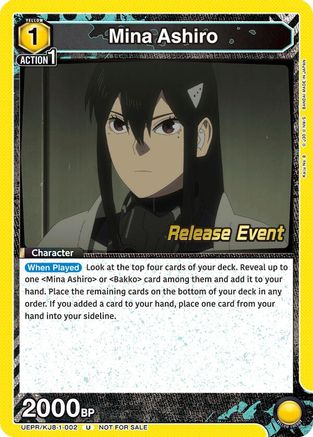Mina Ashiro (002) (UEPR/KJ8-1-002) - UE12BT Kaiju No 8 Release Event Cards