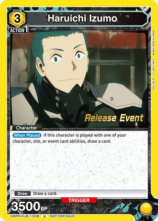 Haruichi Izumo (008) (UEPR/KJ8-1-008) - UE12BT Kaiju No 8 Release Event Cards