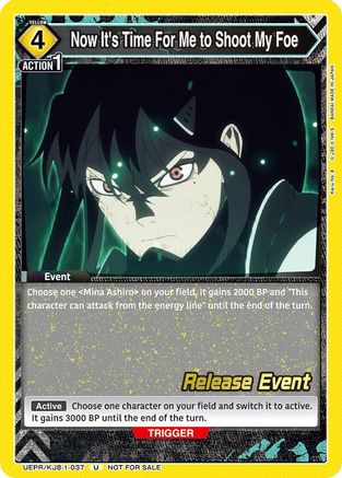 Now It's Time For Me to Shoot My Foe (UEPR/KJ8-1-037) - UE12BT Kaiju No 8 Release Event Cards