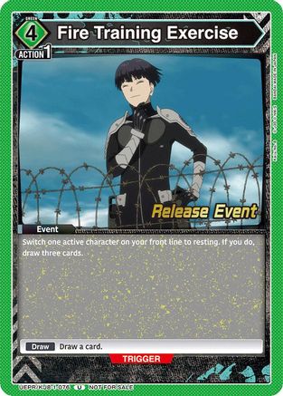 Fire Training Exercise (UEPR/KJ8-1-076) - UE12BT Kaiju No 8 Release Event Cards