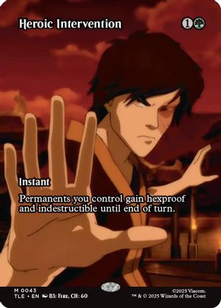 Heroic Intervention (Borderless) (TLE-043) - Avatar: The Last Airbender: Eternal-Legal