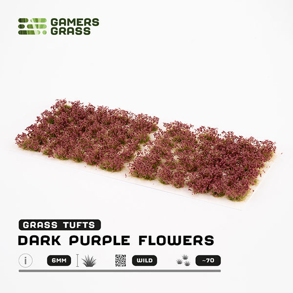 Gamers Grass Tufts: Dark Purple Flowers- Wild - Golden Apple Comics