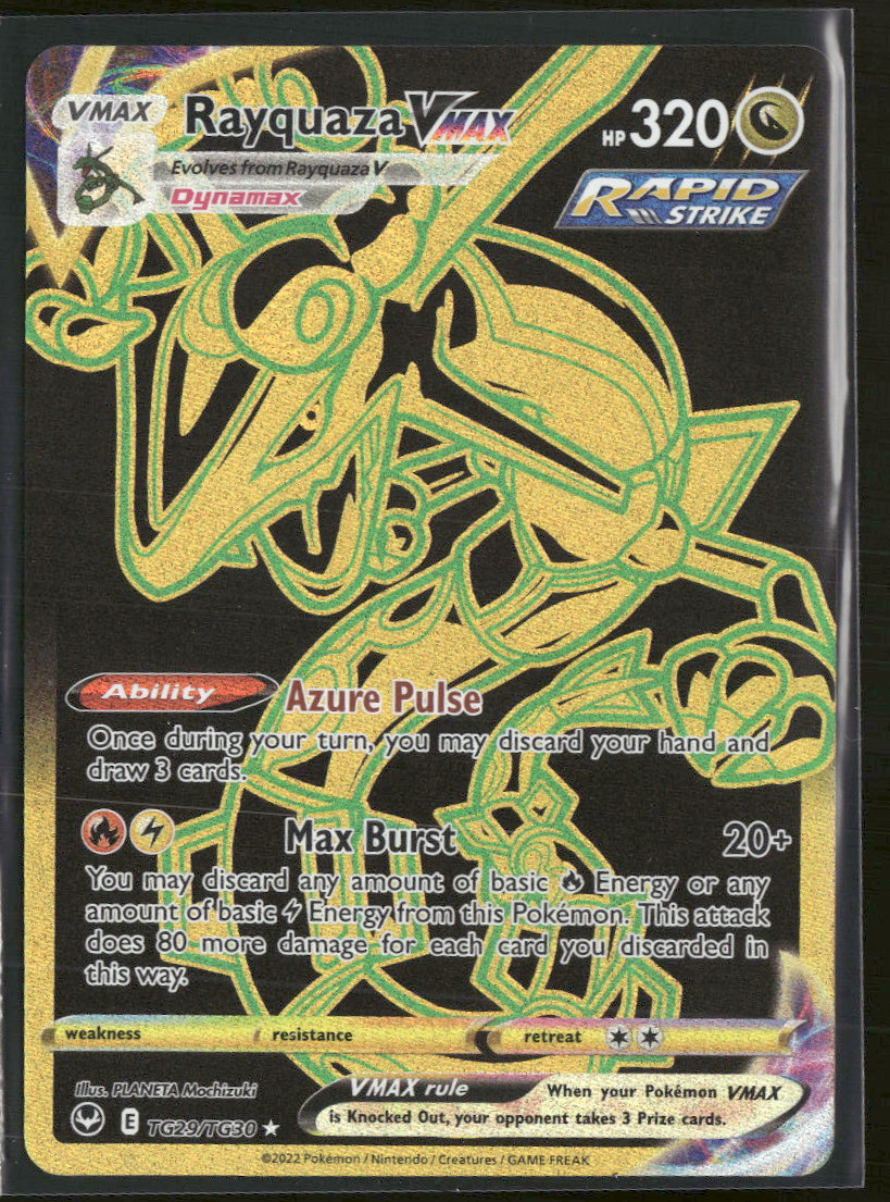 SWSH12: Silver Tempest Trainer Gallery Rayquaza VMAX (Secret) #TG29/TG30