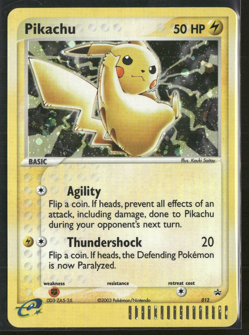 Nintendo Promos Pikachu #012